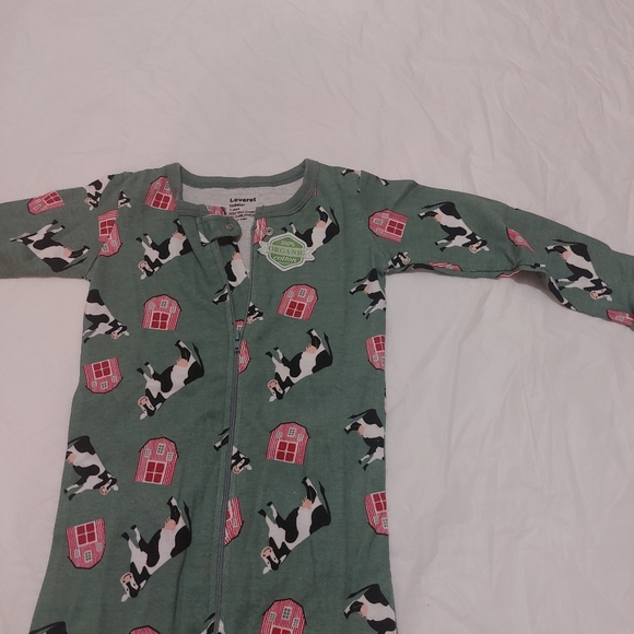 LEVERET 100% ORGANIC KID'S FOOTED PAJAMA💥💥❤️💥💥 - Picture 2 of 7